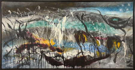 "Untitled Abstract" Attributed Meert and Pollock